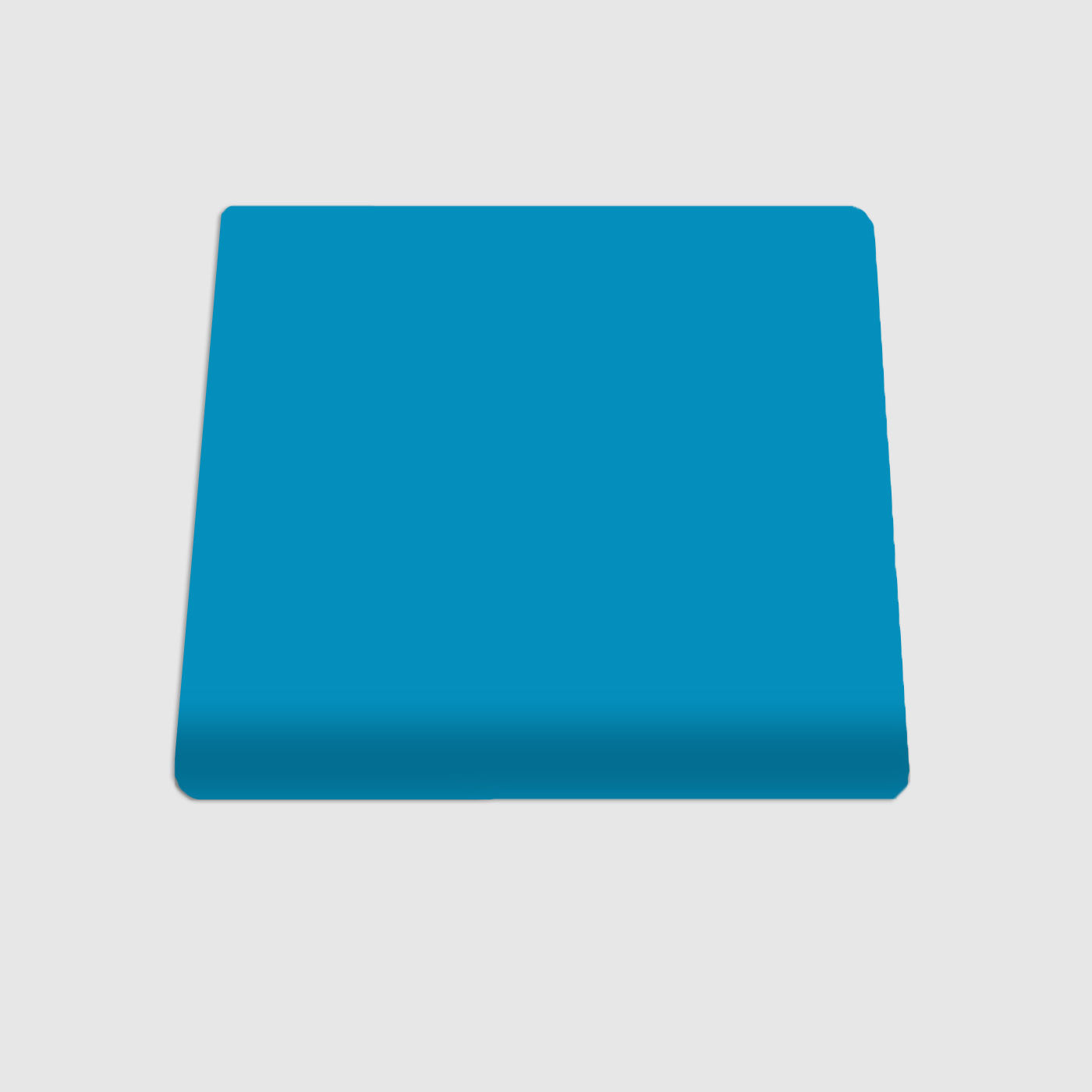 Single Bullnose Turquoise Crackle Gloss Tile 4.25x4.25