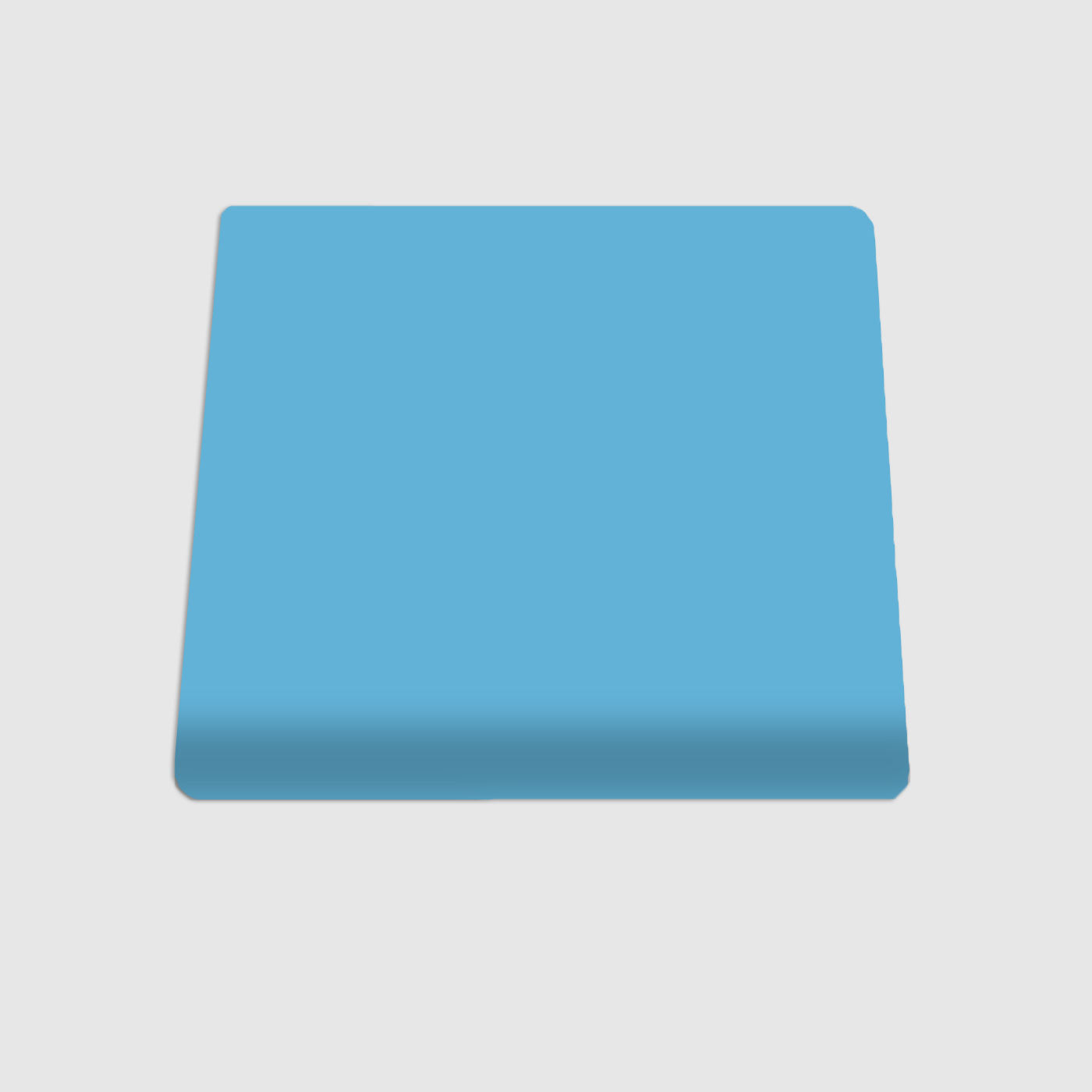 Single Bullnose Turquoise Gloss Tile 4.25x4.25