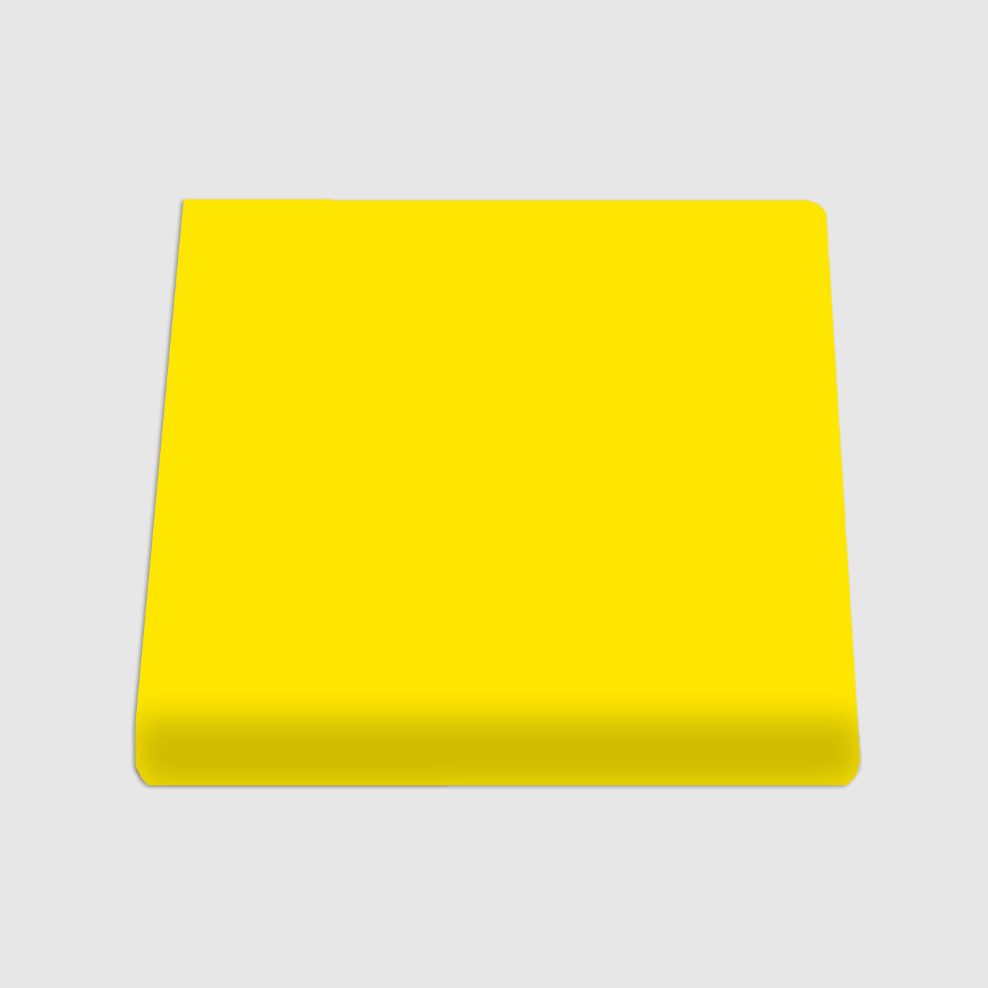 Single Bullnose Yellow Gloss Tile 6x6