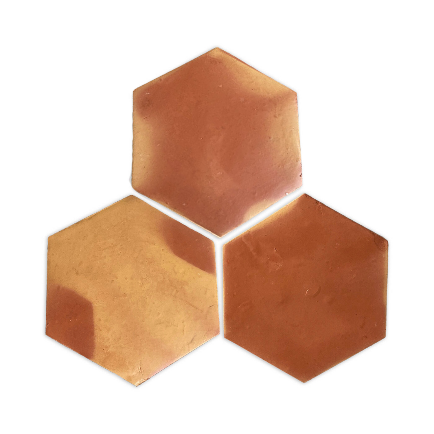 Natural Terracotta Hexagon 8"