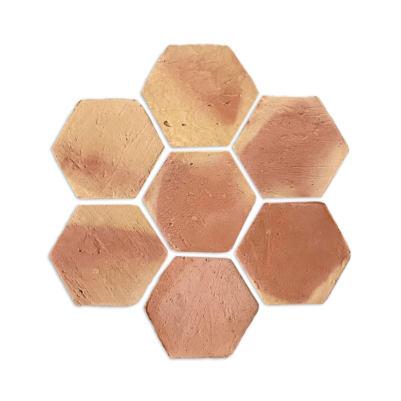 Natural Terracotta Hexagon 4"