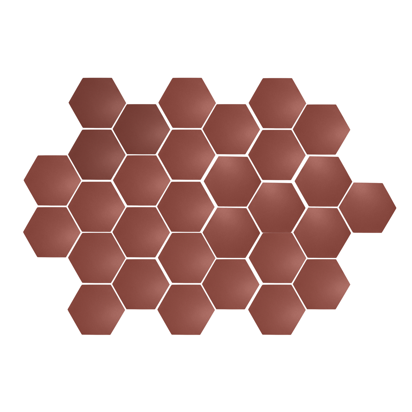 Wild Berry Hexagon Meshed 1"