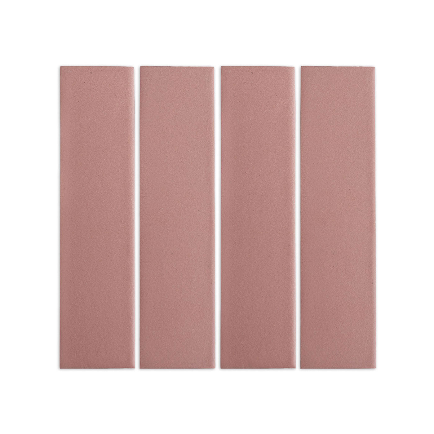 Matchstick Pink Granite clay tiles by Clay Imports, four rectangular pieces showing subtle texture.