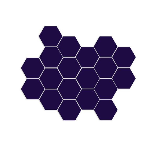 Cobalt Hexagon Meshed 1"