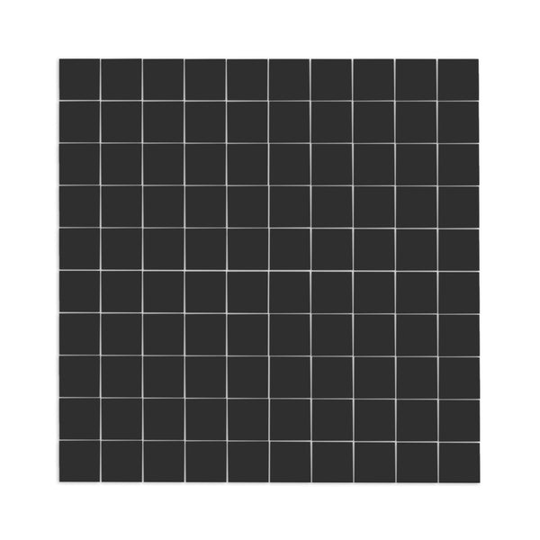 Meshed Black Suede 1"x1"