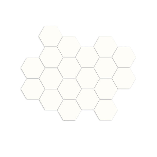Chalk Hexagon Meshed 1"