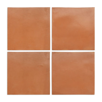 [Sample] Pressed Terracotta Red 11"x 11"