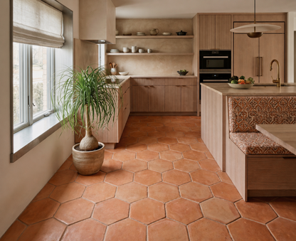 Organic Terracotta Hexagon 12
