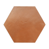 [Sample] Pressed Terracotta Red Hexagon 12"