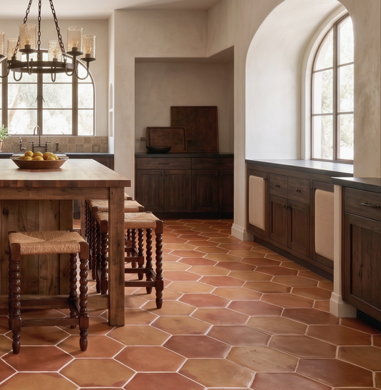 Hexagon Smooth Satin 12”