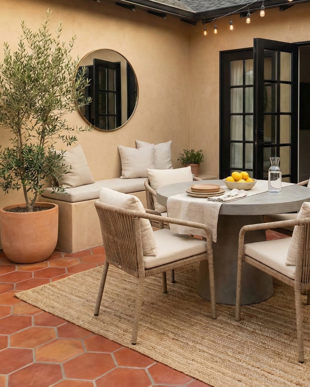 Hexagon Smooth Satin 12”