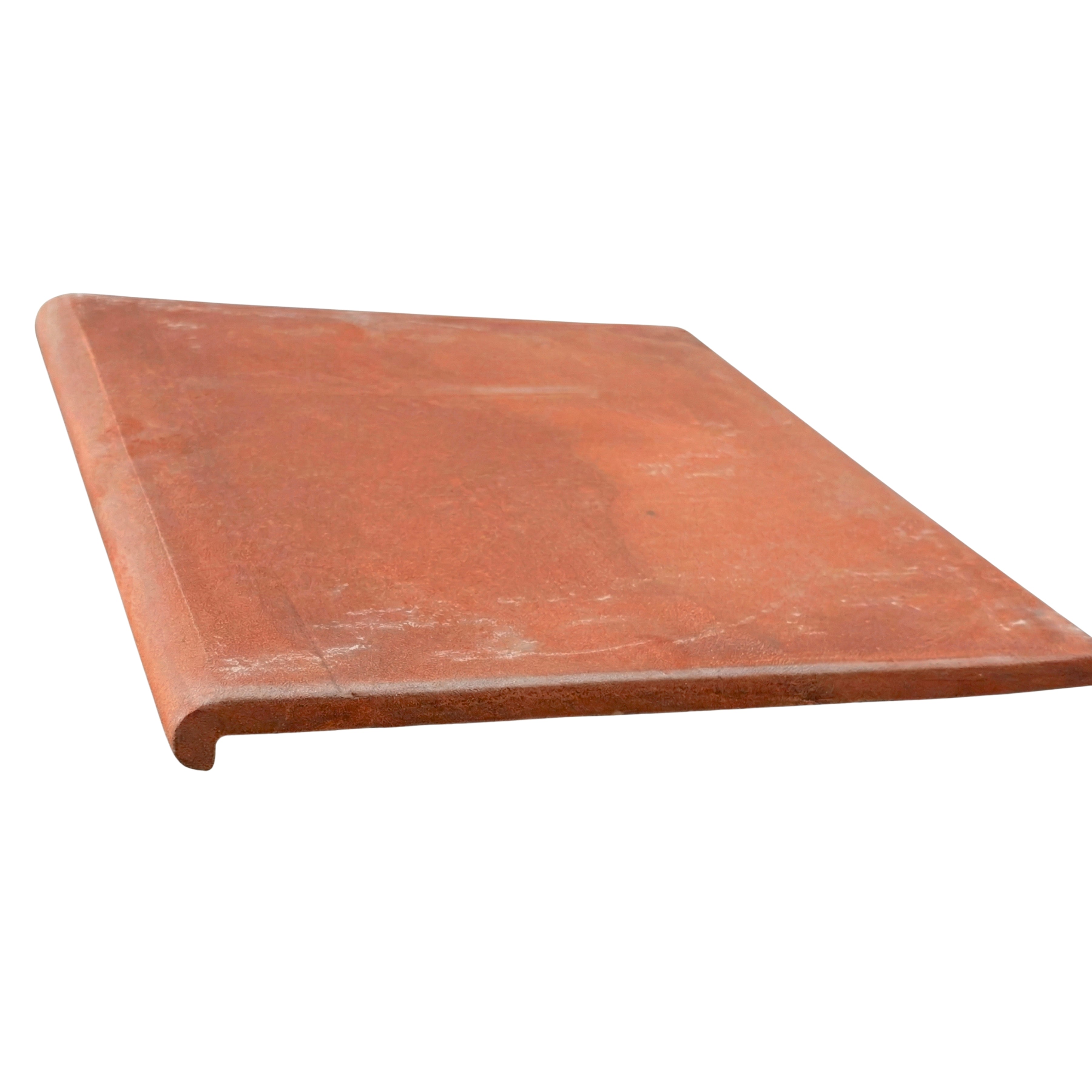 Cotto Tierra Stair Coping – 13x13 Red Clay Stair Tread | Clay Imports