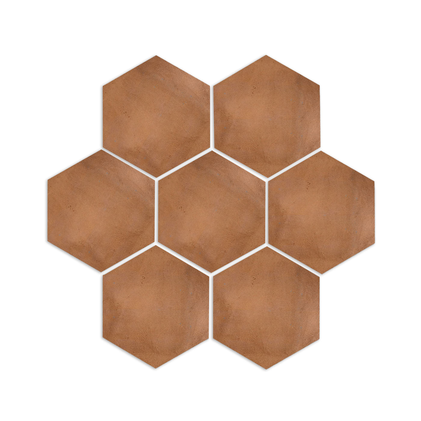 Cotto Umber Hexagon 13"