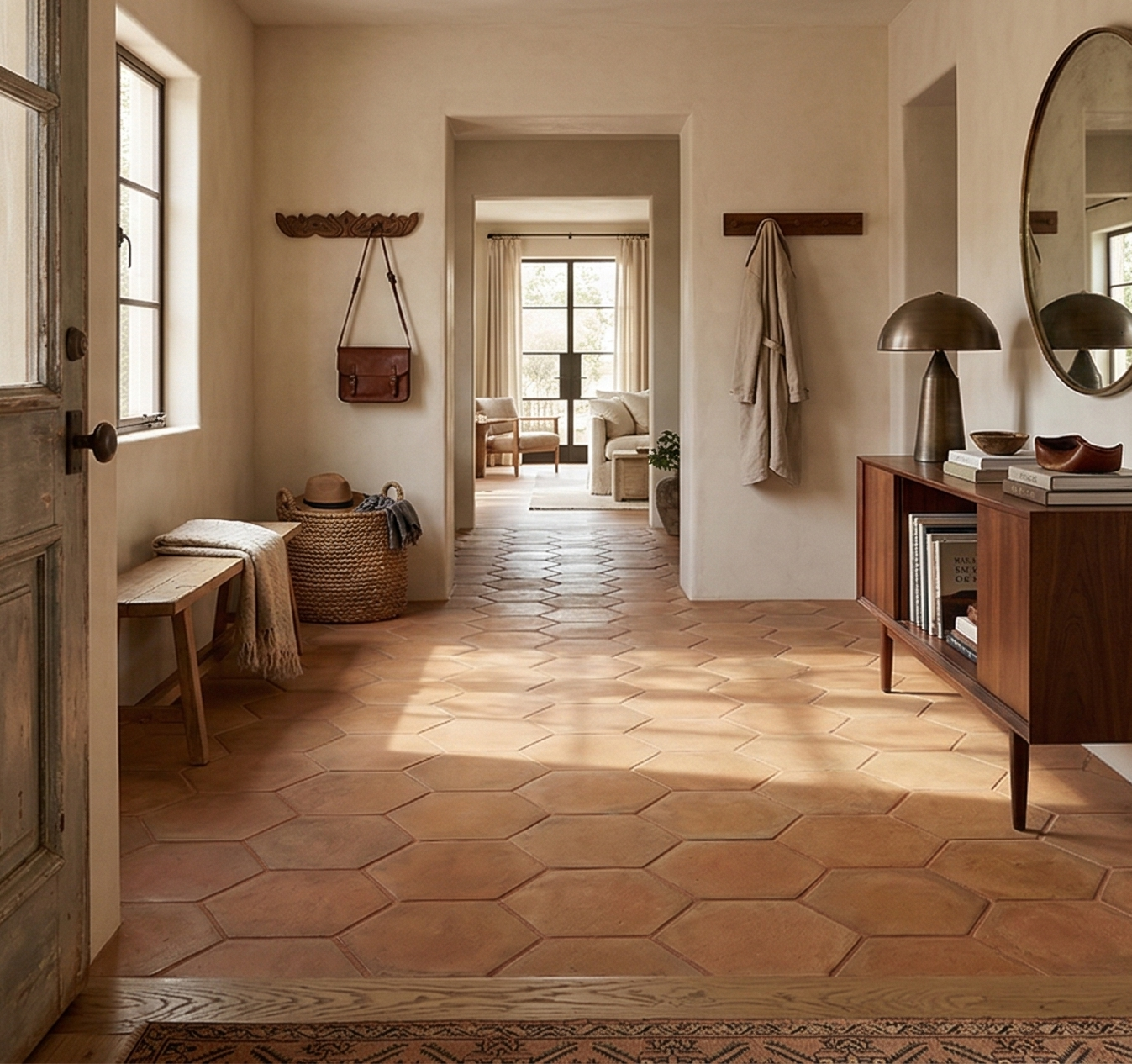 Cotto Sienna Hexagon 13