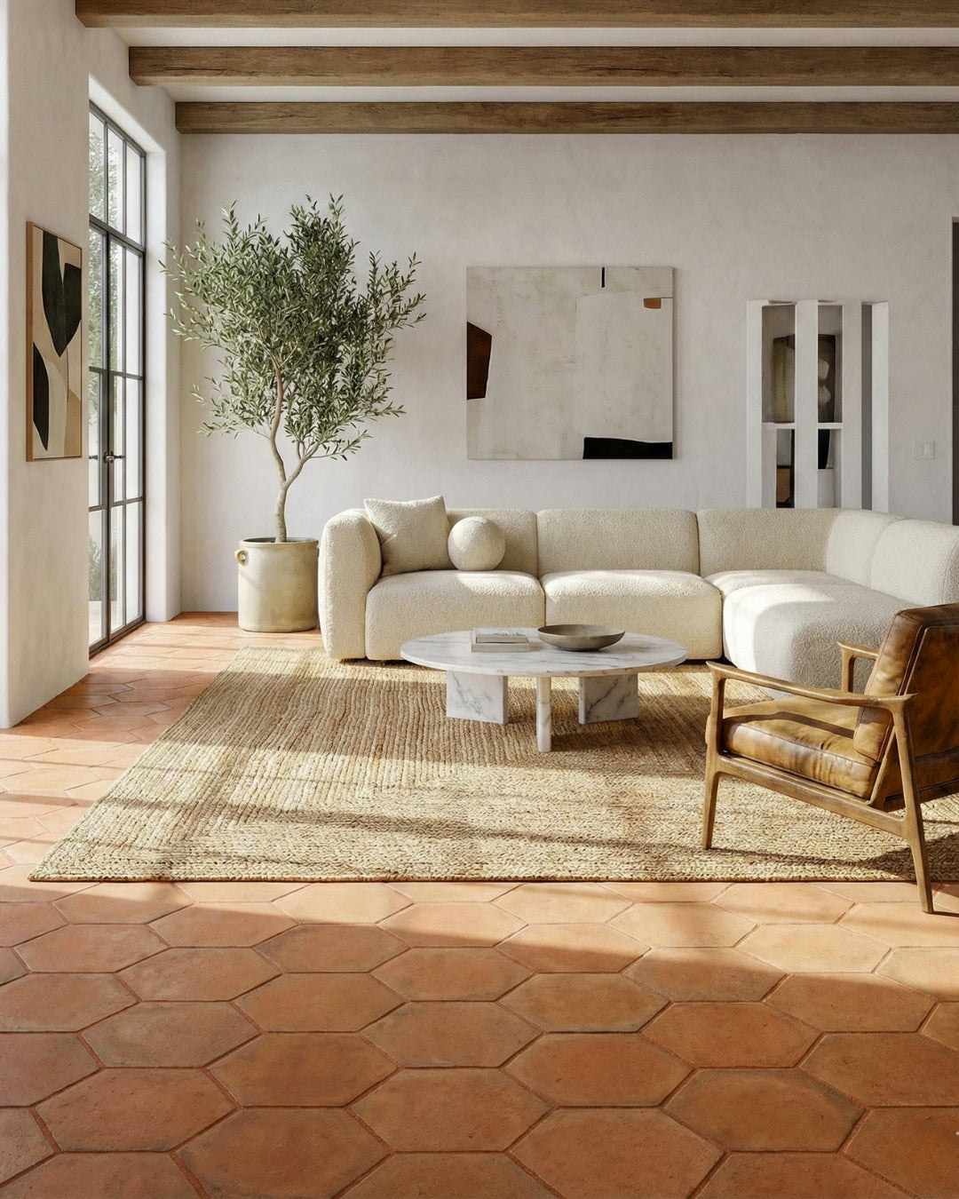 Cotto Sienna Hexagon 13