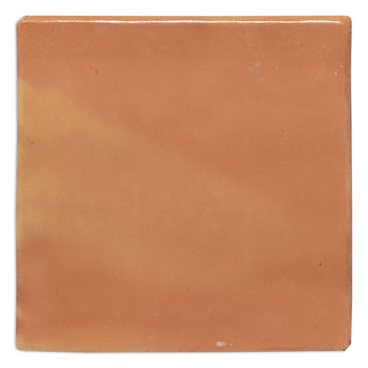 Rounded 16x16 terracotta tile by Clay Imports in a natural reddish-brown with slight surface texture.