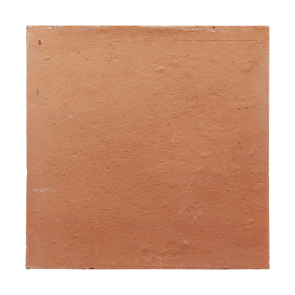Square terracotta paver by Clay Imports with a rustic, textured surface and minor imperfections.