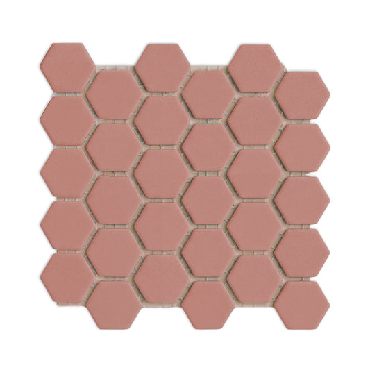 Pink Granite Hexagon Meshed 2