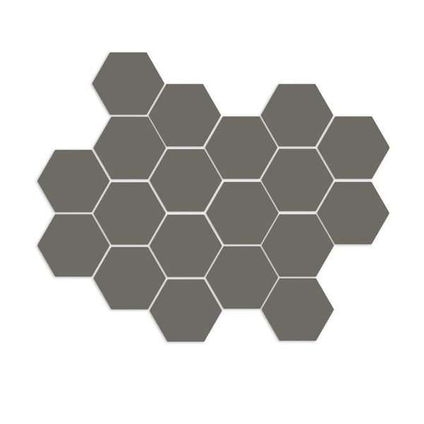 Graphite Hexagon Meshed 2"