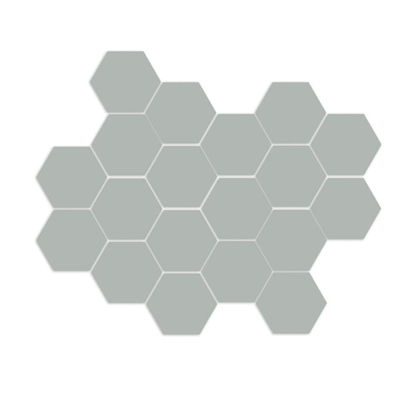 Hexagon Meshed Spur Gray 2"