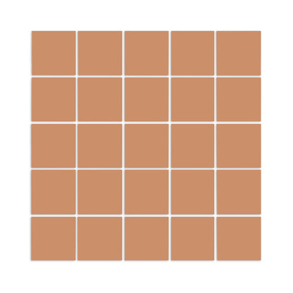 Terracotta square clay tiles by Clay Imports in a uniform 5x5 grid.