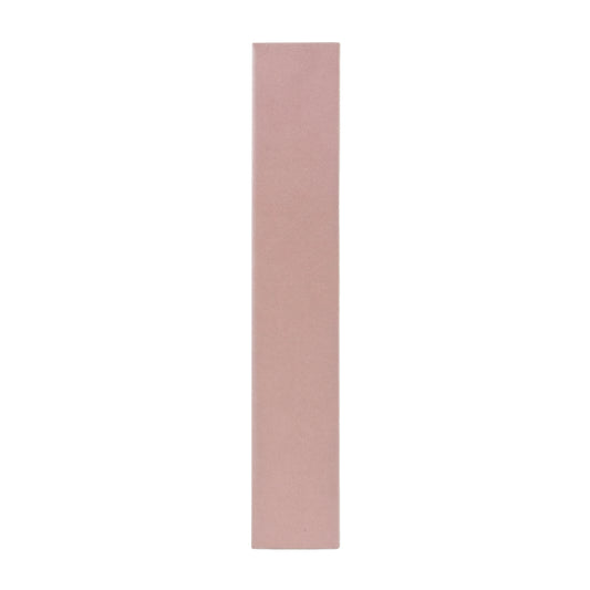 Rosewater matte tile sample by Clay Imports, a single rectangular piece with a smooth finish.