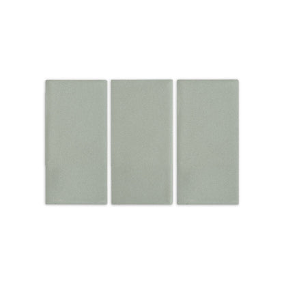 Agave clay tiles by Clay Imports, three rectangular pieces with a matte, textured finish.