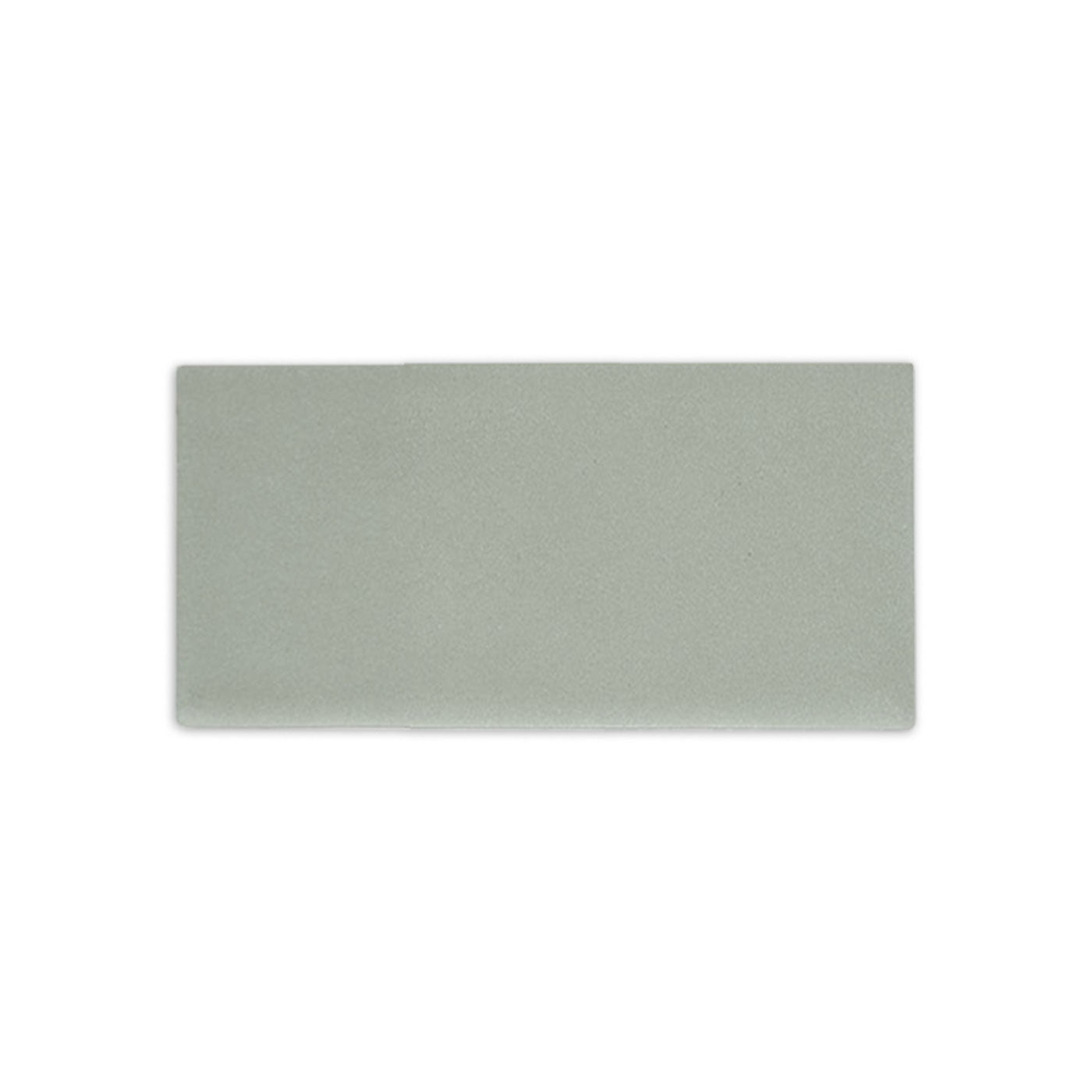 Light green rectangular clay tile by Clay Imports with a subtle textured finish.