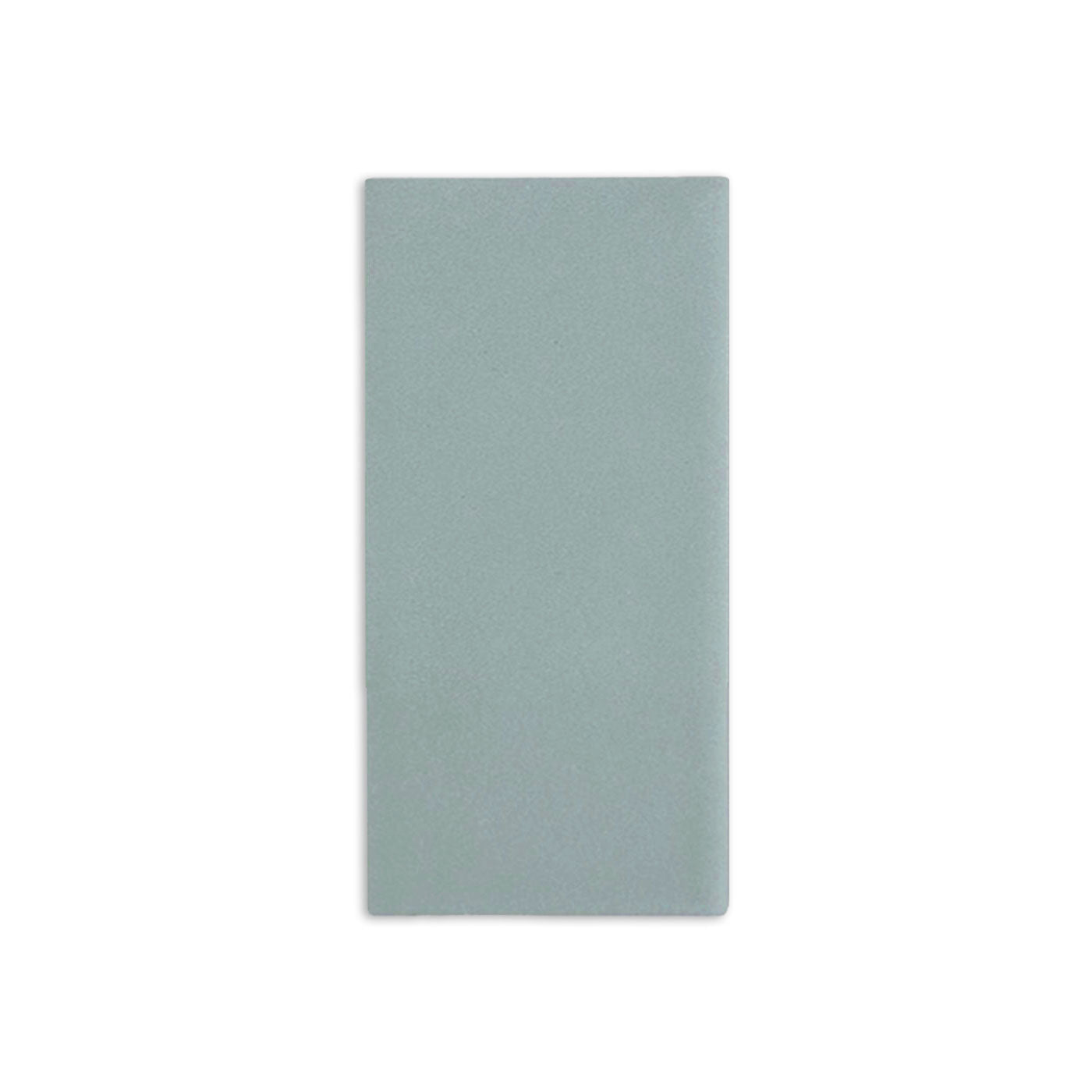 Light teal rectangular clay tile by Clay Imports with a subtle, matte texture.
