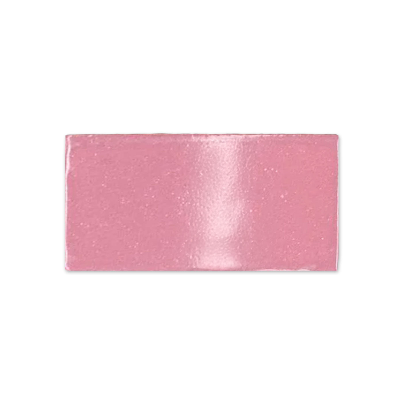 Rectangular hibiscus pink gloss color sample by Clay Imports with a glossy, textured finish.