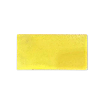 A rectangular yellow gloss sample by Clay Imports, appearing as a flat, solid block with a smooth, slightly textured surface.