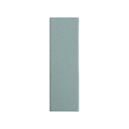 Pale sage green Hot Spring 2x6 tile sample by Clay Imports with a matte, subtly textured finish.