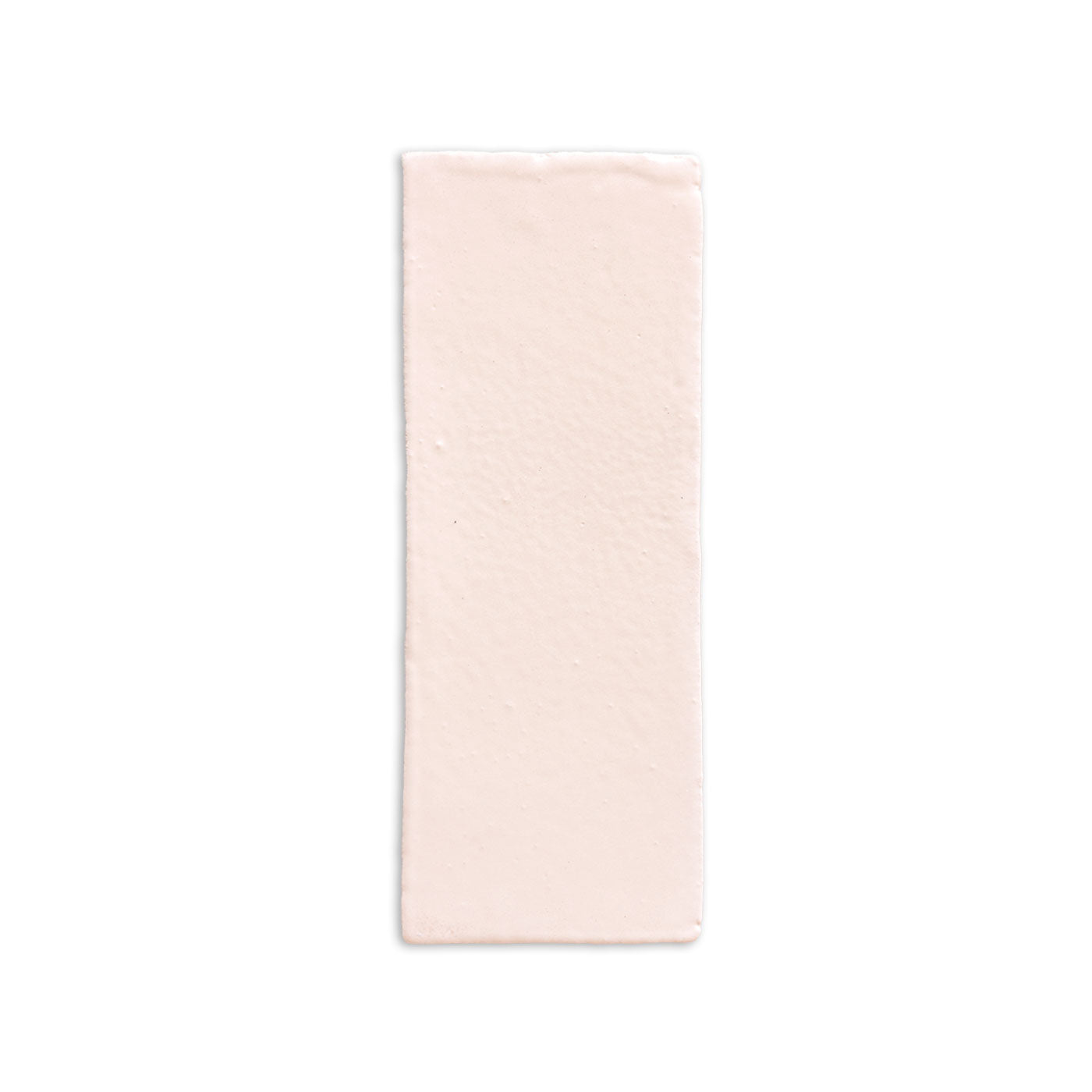 Rectangular Straw Hat matte tile by Clay Imports with a subtle textured finish and slightly uneven edges.