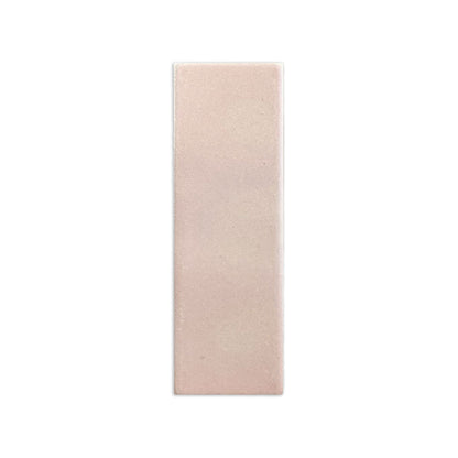 Rectangular opaque clay tile by Clay Imports in a pale peach color with a subtle matte texture.