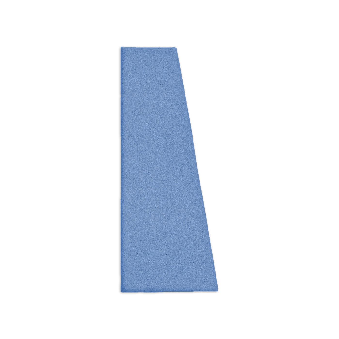 Blue denim trumpet shape clay tile by Clay Imports with a subtle textured finish.