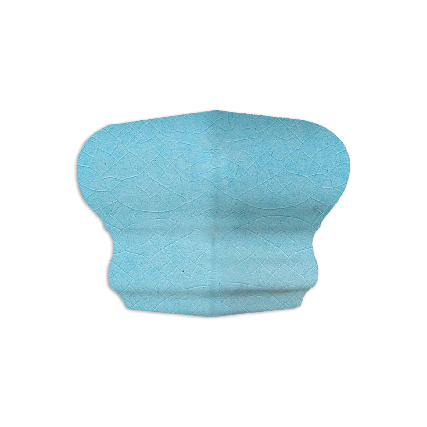 Chair Rail Corner Trim Aqua Crackle Gloss 2"