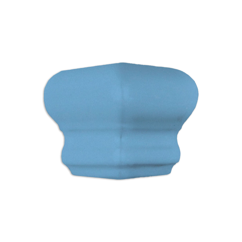 Chair Rail Corner Trim Baby Blue Gloss 2"