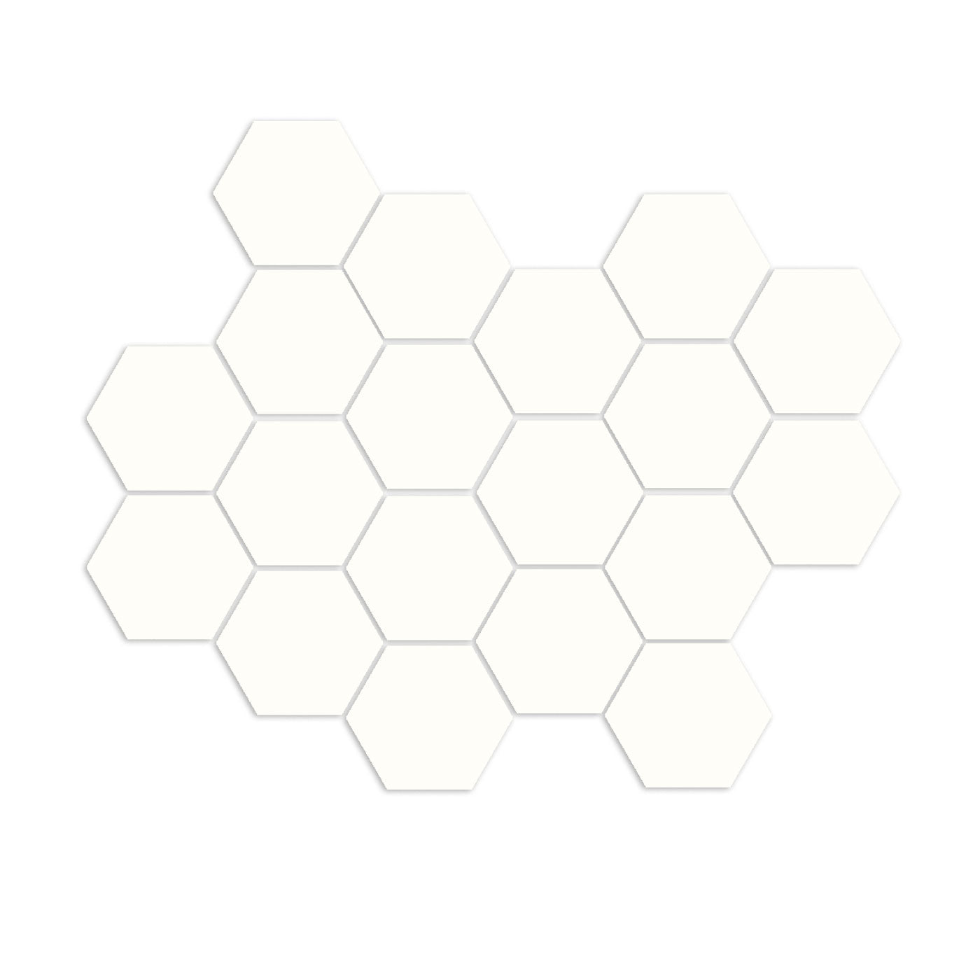 Chalk Hexagon Meshed 2"