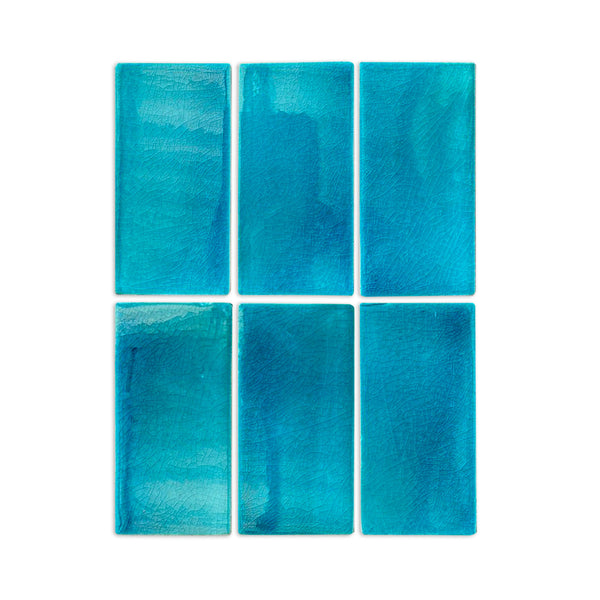 [Bundle] Sea Blue Crackle 2"x4" | 16.5 SF