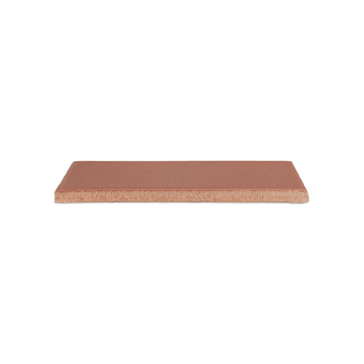 Lava Rock Matte solid tile by Clay Imports, rectangular, with a porous bottom edge.