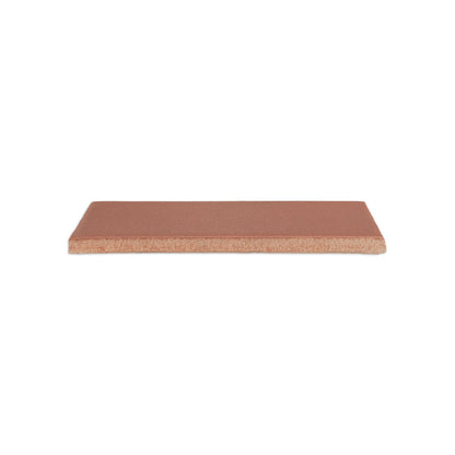 Lava Rock Matte solid tile by Clay Imports, rectangular, with a porous bottom edge.
