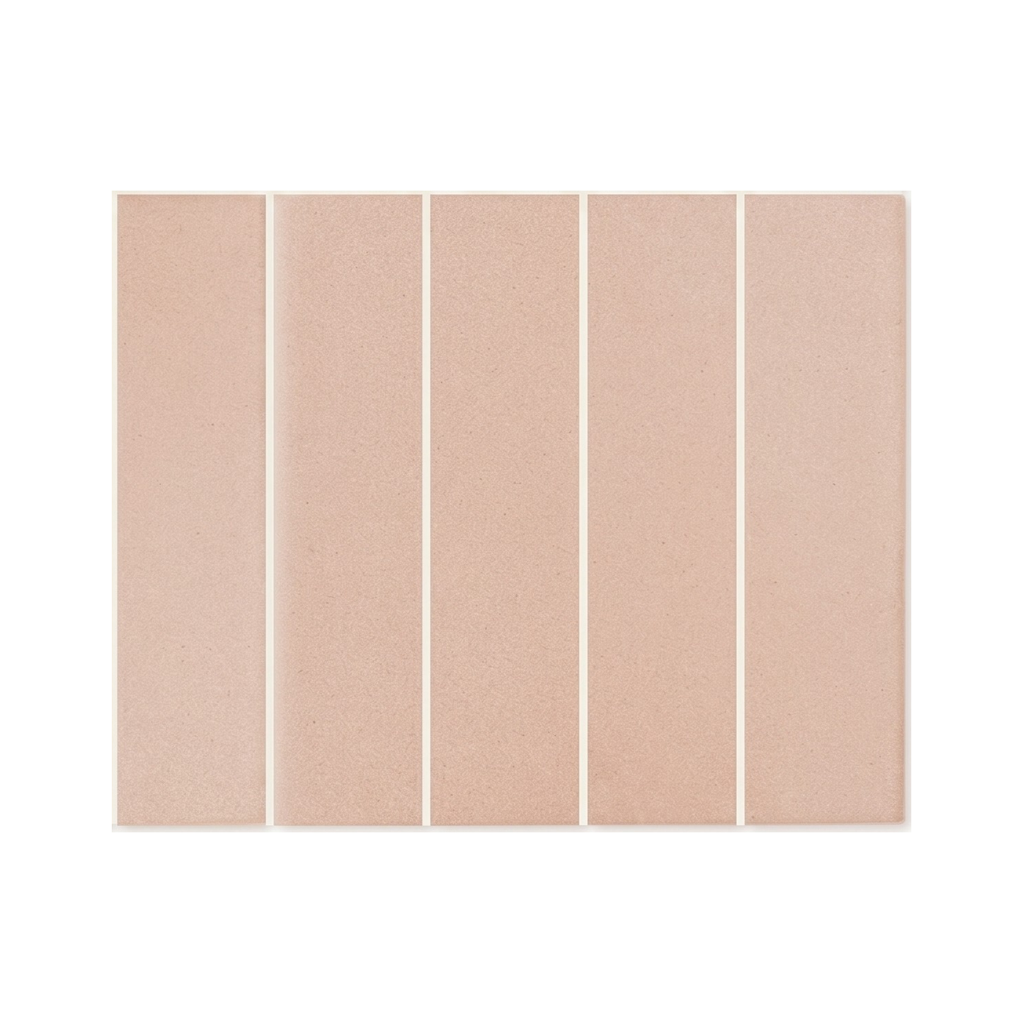 2x8 Sand Rattler clay tiles by Clay Imports, in a light sandy brown with a fine texture, arranged vertically.