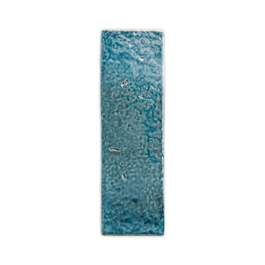 [Sample] Glazed Thin Brick Botanical Teal 2.5x8