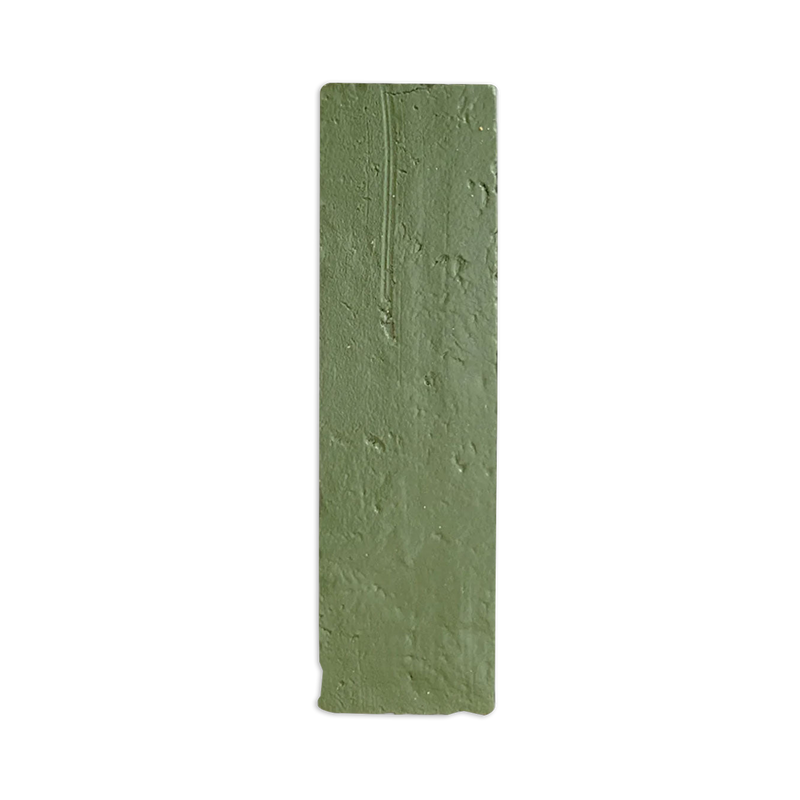 [Sample] Glazed Thin Brick Lucky Green 2.5"x8"
