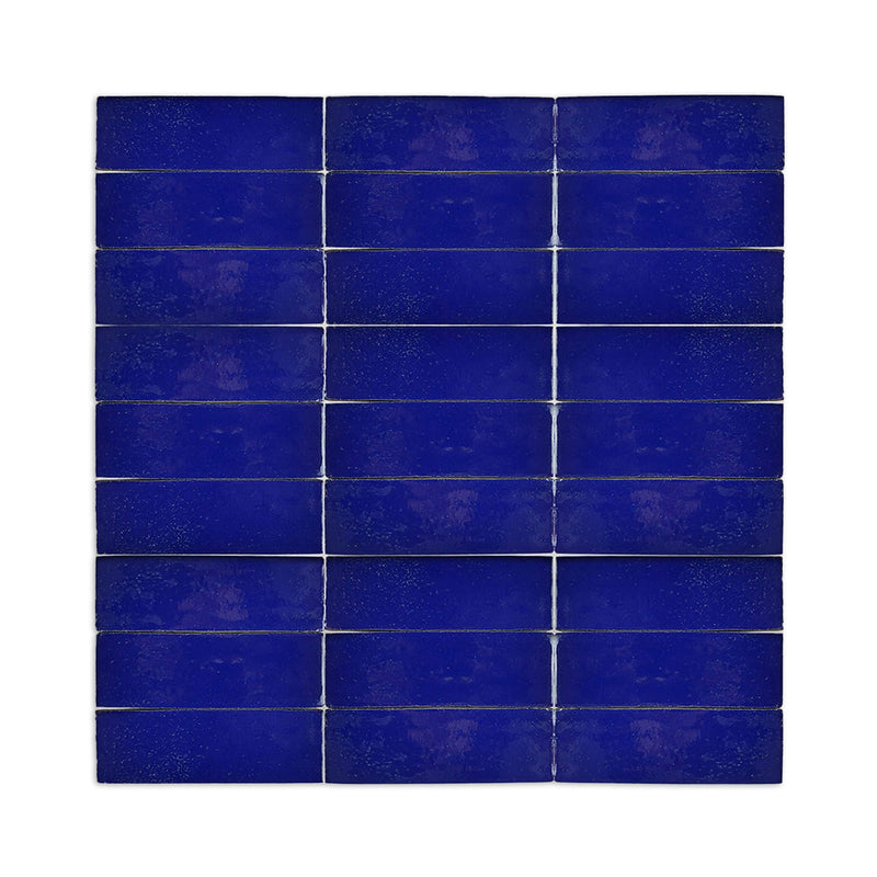 [Bundle] Glazed Thin Dark Blue 2.5"x8"  | 11.5 SF
