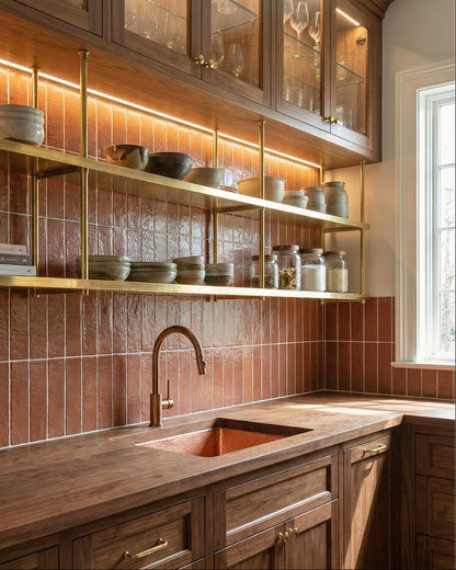 Glazed Thin Brick Mamey 2.5x8