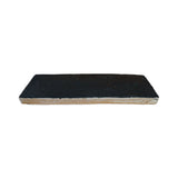 Glazed Thin Brick Black Suede 2.5"x8"