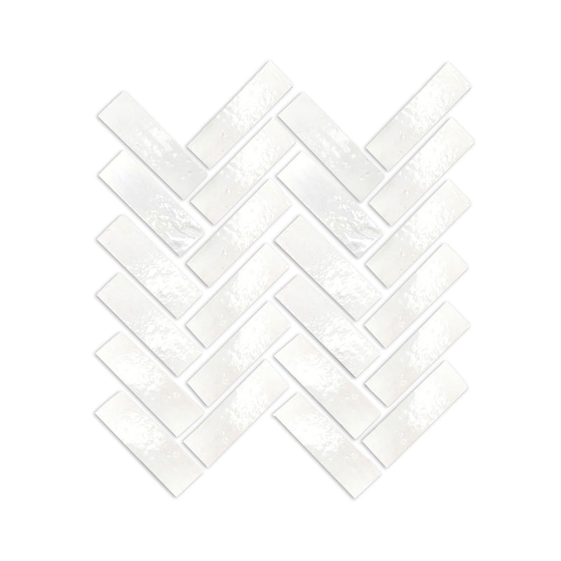 Glazed Thin Brick White Gloss 2.5"x8"