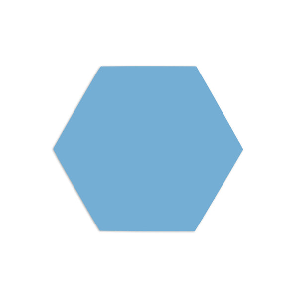 Hexagon Baby Blue 3"