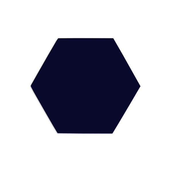 Hexagon Dark Blue 3"